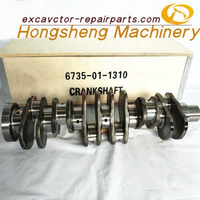 PC200-6 PC200-7 S6D102 Trục khuỷu động cơ 6735-01-1310
